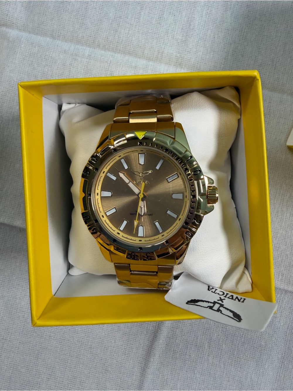 NWT Invicta Specialty I Quartz Gold Tone 42mm Watch 69030 New In Box